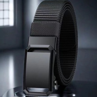 เข็มขัดยุทธวิธีหัวเข็มขัดอัตโนมัติสําหรับผู้ชาย - เข็มขัดไนล…