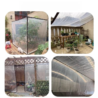 กันน้ำกันฝน100%พลาสติกใส ผ้าใบใส ผ้าใบกันแดดกันฝน PE PVC ผ้าใบกันแดดฝน /ผ้ากันฝนแบบใส