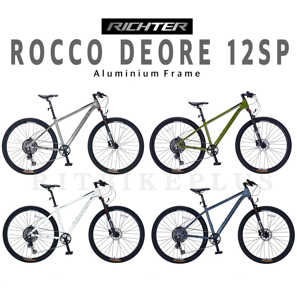 @New2025 จักรยานเสือภูเขา RICHTER รุ่น ROCCO ล้อ 29 นิ้ว เฟรมอลู ชุดเกียร์ Deore 12 sp. เบรคน้ำมัน