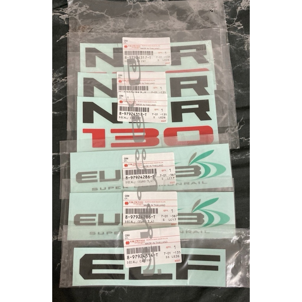 สติกเกอร์  NLR130 1ชุด แท้