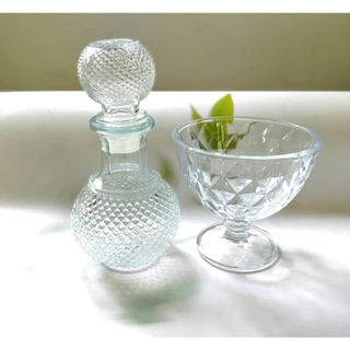 ชุดกรวดน้ำคริสตัส ที่กรวดน้ําพร้อมพานรอง สวยงาม คุณภาพดี ขนาด250 ml.รุ่น 2238 4256