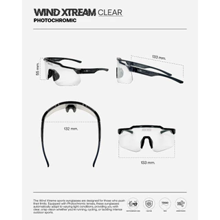NOX NOX แว่นตากันแดดปรับแสงอัตโนมัติ รุ่น WIND XTREAM [ CLEAR ] Photochromic Lens พร้อมกล่องและถุงผ้า