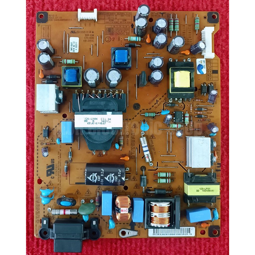 เพาเวอร์ซัพพลายทีวี  LG รุ่น 42LA623T , 42LA6200  พาสบอร์ด EAX64905401