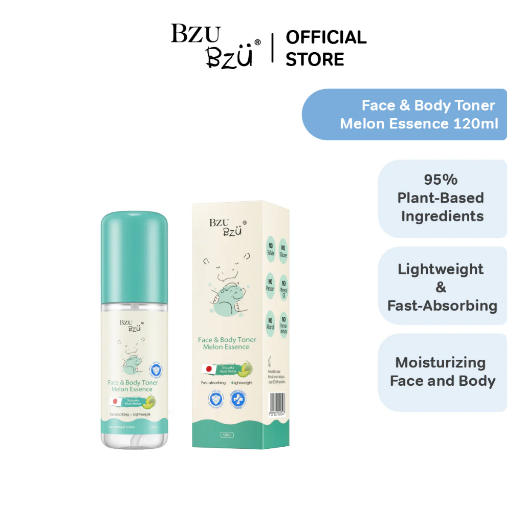 BZU BZU Face & Body Toner Melon Essence 120ml. บีซู บีซู โทนเนอร์ เมล่อน เอสเซ้นส์ บำรุงผิวหน้าและผิวกาย
