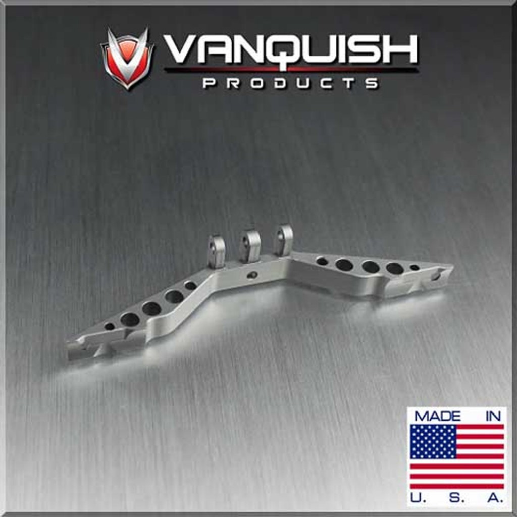 เฟืองคาน/อะไหล่คาน VPS04445 : Vanquish ตัวยึดลิงค์บนคานอลูมิเนียม สีเทา สำหรับ Axial SCX10 AX-10