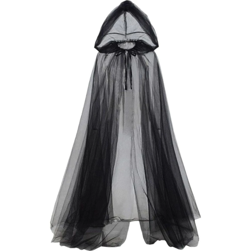 ผ้าคลุมแม่มด, แวมไพร์, ยมทูตมีฮู้ดแบบยาว Witch,Vampire cloak with hood 🚚ด่วนมีส่งGrabค่า