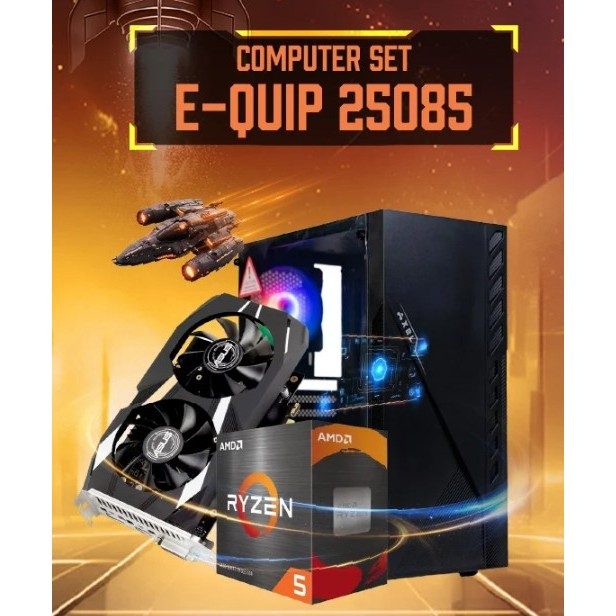 COMPUTER SET - E-QUIP 25085 (R5 4500 | RAM16GB/3200 | SSD 500GB | RTX3050)