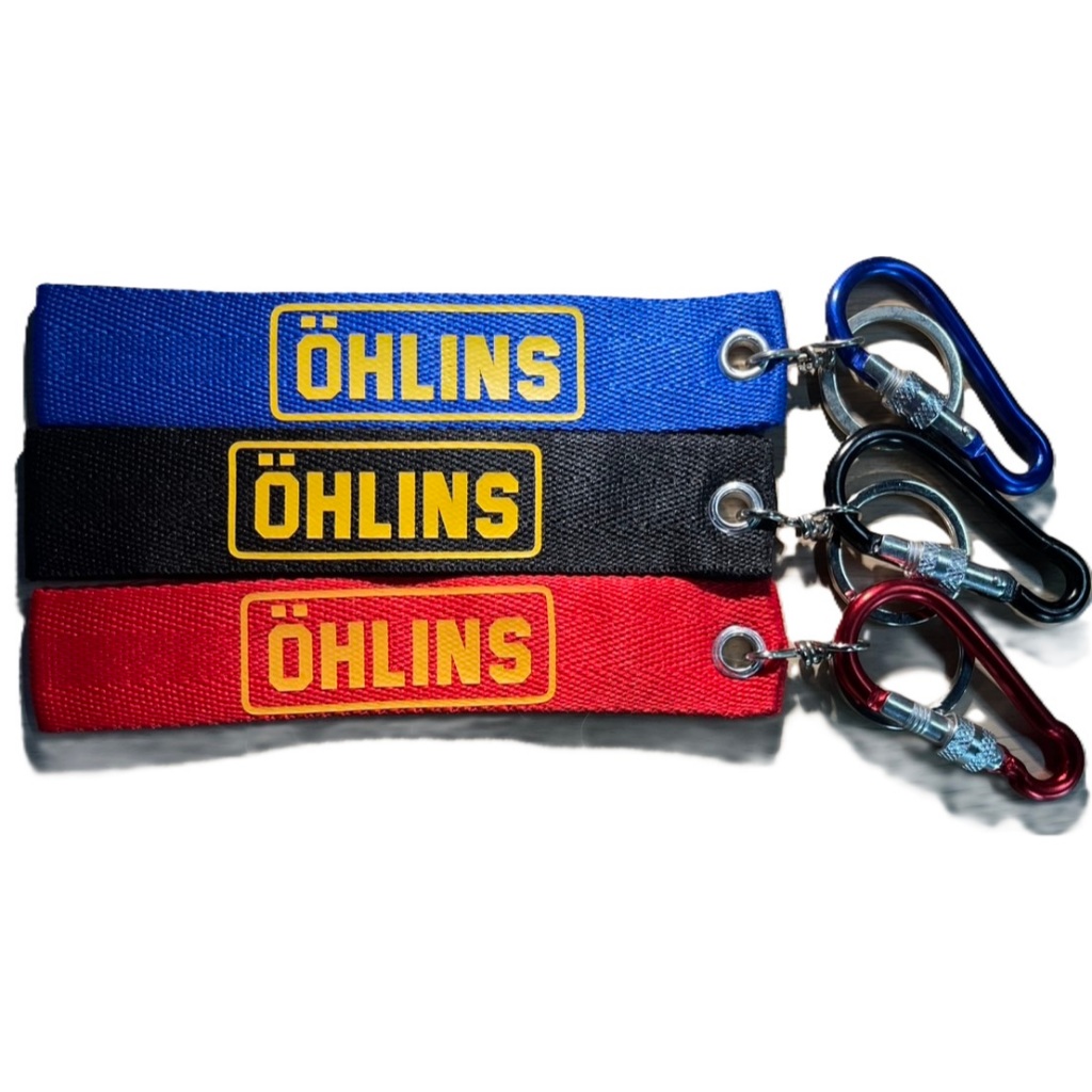 พวงกุญแจ OHLINS พร้อมตัวล็อคหูเข็มขัด