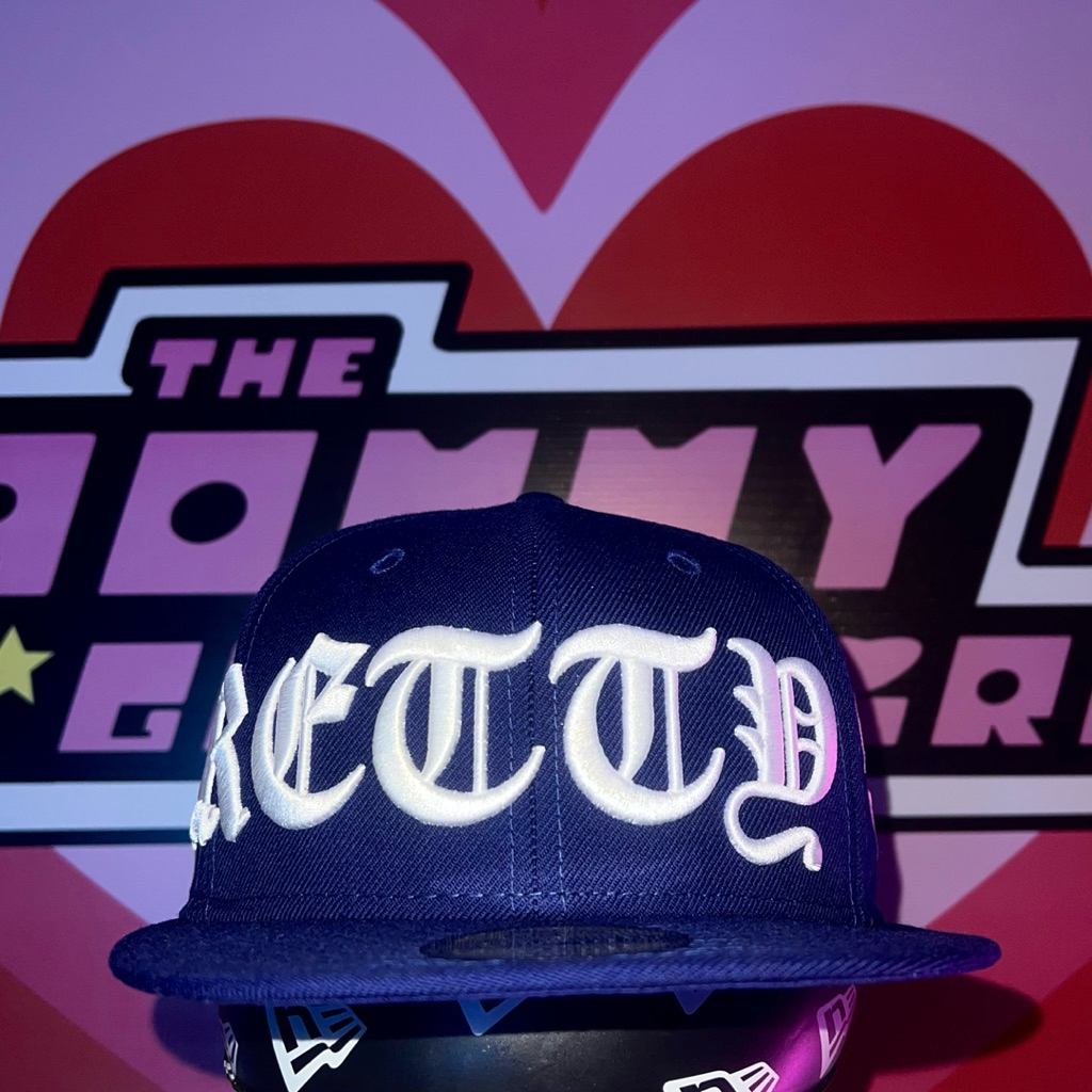 Newera x PBG BLUE FITTED หมวกแบบ saran ใส่