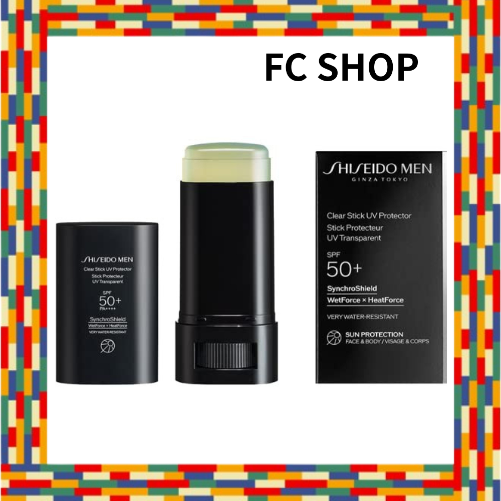 SHISEIDO MEN Clear Stick UV Protector Sunscreen Men's SPF50+ PA++++ Citrus Woody 20g