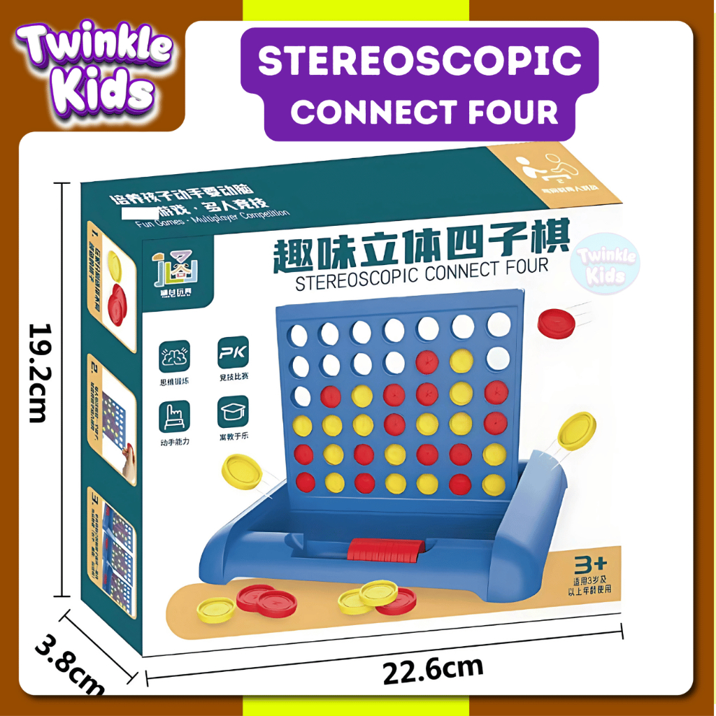 Connect Four 4 in a line 🔴 🟡เกมส์ หยอดเหรียญ บิงโก เกมส์บอร์ด เสริมพัฒนาการ และ IQ EQ