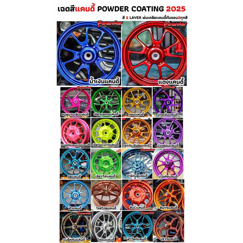⚡️ส่งโคตรด่วน⚡️สีฝุ่น Candyสีพาวเดอร์โค๊ท POWDER COATING แบ่งจำหน่าย ออเดอร์ละ1 กิโลสีผลิตใหม่ทุกเฉด