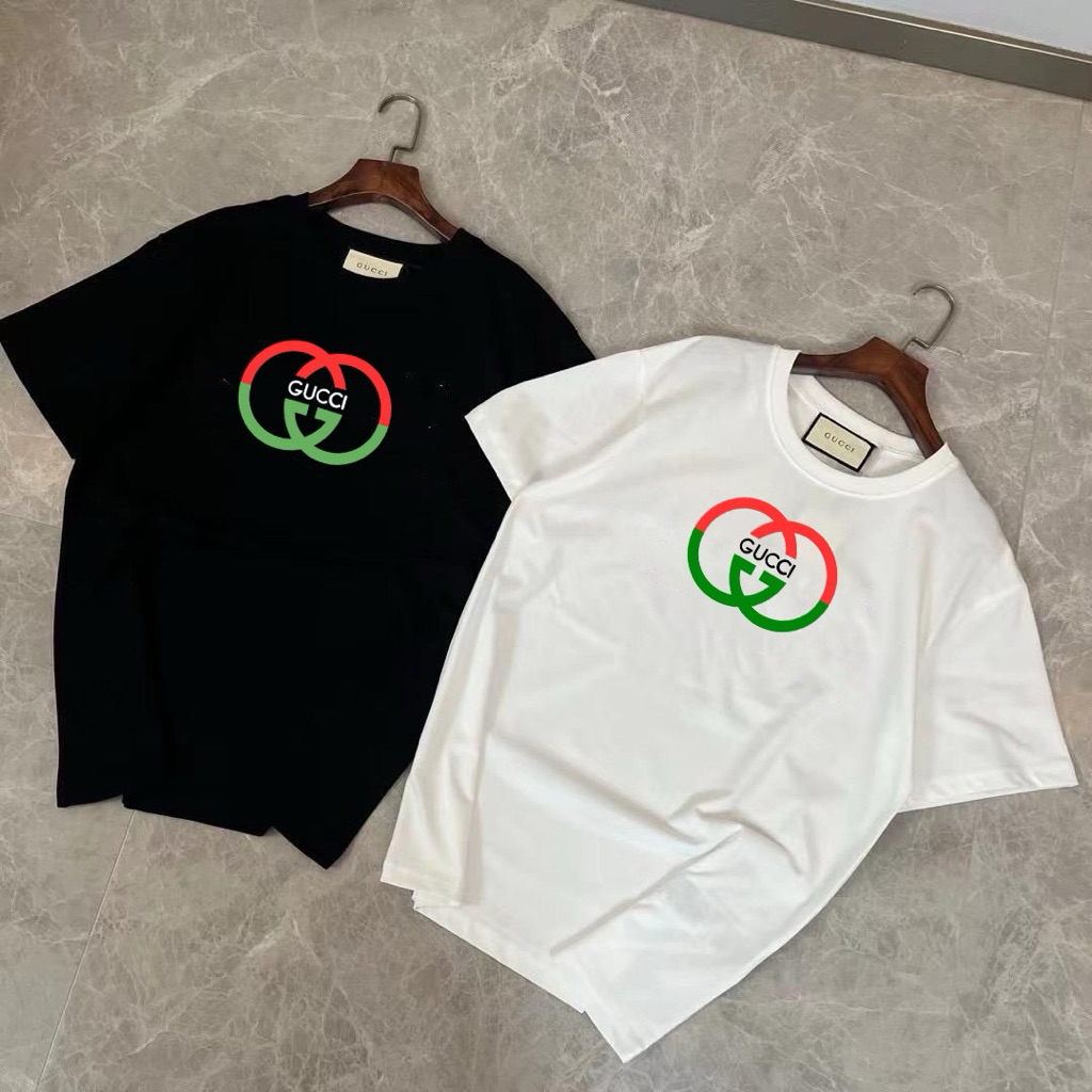 🌟STF_SHOP🌟เสื้อยืด แขนสั้น คอกลม ผ้าคอตตอน100% ใส่ได้ หญิง-ชาย#G