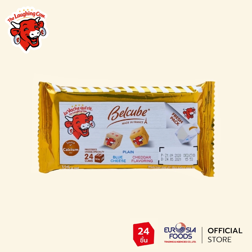 The Laughing Cow Belcube 24 Cube Gold คิ้วบ์ - โกลด์ 24