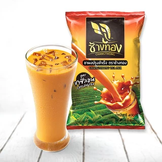 ชาผง ตราช้างทอง สูตรชาซีลอน 400g รสชาติเข้มข้น
