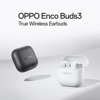 [New] OPPO Enco Buds3 หูฟังไร้สาย Bluetooth 5.4 ไดรเวอร์ใหญ่ 12.4 มม. น้ำหนักเบา3.8g. ใช้งานได้ยาวนาน 48 ชั่วโมง