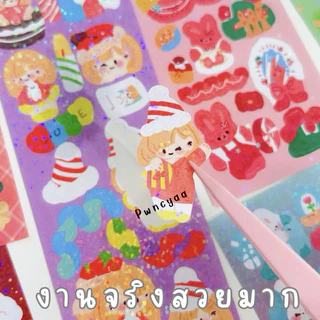 nanon สติ๊กเกอร์ไดคัท ลายการ์ตูน สุ่มลาย DIY ราคา 1 บาท พร้อมส่งในไทย