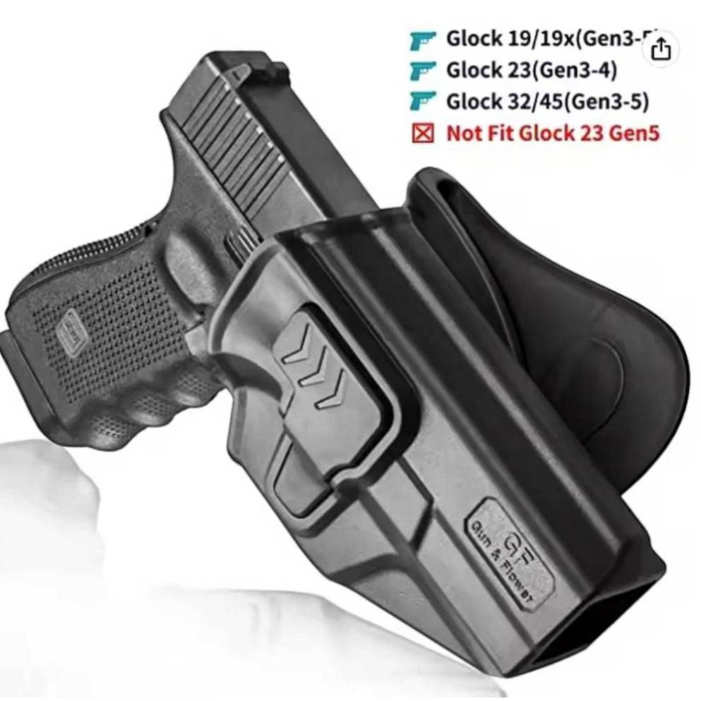 ซองพกนอก Glock19 และ Glock17 Gen 1-5 (ปลดนิ้วชี้) ถนัดซ้าย-ขวา G&F