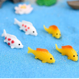 ปลาทอง ดอกบัว ใบบัว (ราคา/1ชิ้น)ตุ๊กตาแต่งสวน จัดสวนถาด ไม้ดัด โมเดล ตกแต่งบ้าน ของสะสม พร็อพถ่ายรูป