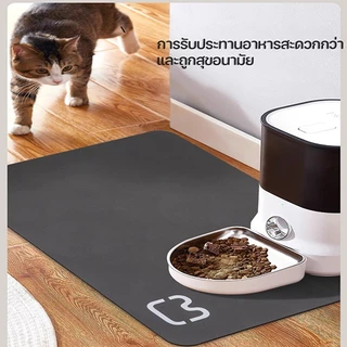 ใหม่กันน้ําสัตว์เลี้ยงเสื่อสําหรับสุนัขแมวสีทึบซิลิโคนอาหารสัตว์เลี้ยง เบาะ สัตว์เลี้ยงชามดื่มเสื่อสุนัขให้อาหาร