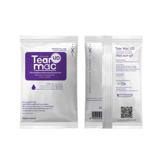 Tear Mac UD น้ำตาเทียมรายวัน ความชุ่มชื้นสูง ไม่มีสารกันเสีย มีฝาปิดใช้ต่อได้ (1กล่องมี 30หลอด)