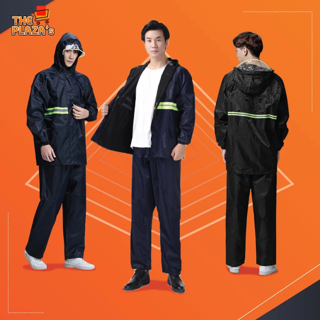 ชุดกันฝนผู้ใหญ่ แถบสะท้อนแสง เสื้อและกางเกง thumbnail 6