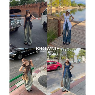 ( บราวนี่ ) มินิเดรสแขนตุ๊กตากระดุมผ่า มินิเดรสแขนตุ๊กตา เดร…