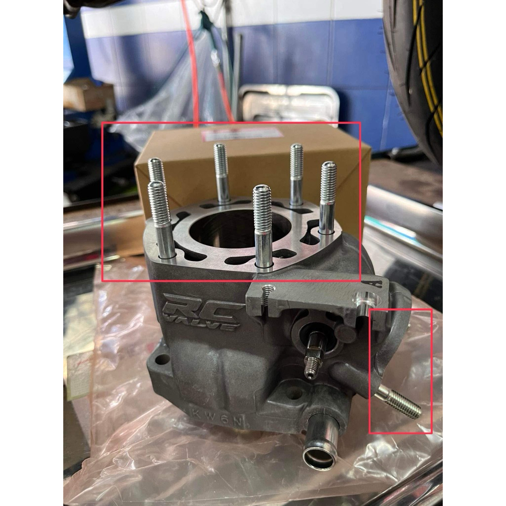 ชุดน๊อต เสาเสื้อ เสาฝาสูบ เสาคอท่อ NSR150SP,RW,FSX150 (แท้ศูนย์ฮอนด้า)