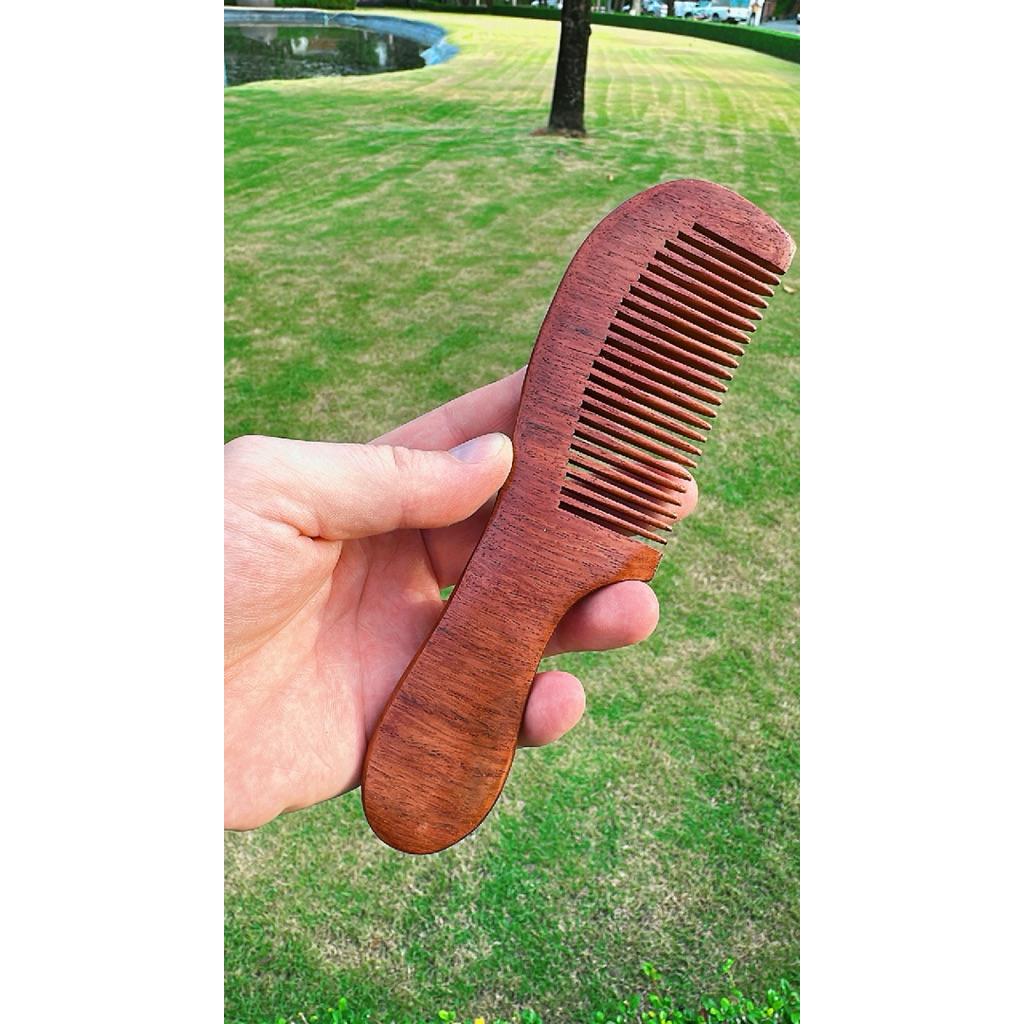 Teak wooden comb. Handmade.