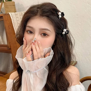 Rubuyou กิ๊บติดผม รูปดอกไม้ ประดับมุก สไตล์เกาหลี หวาน สําหรับเด็กผู้หญิง และนักเรียน แฟชั่น เครื่องประดับผม-COD