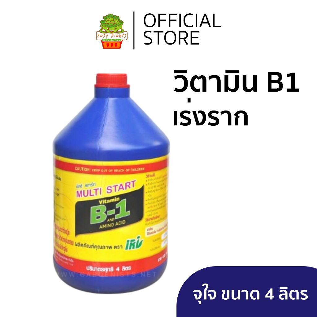 วิตามิน เร่งราก B1 ขนาด 4 ลิตร เร่งการผสมเกษร แตกรากเร็ว ตอนกิ่ง ชำกิ่ง ติดตา แช่เมล็ด เสียบยอด กัญ