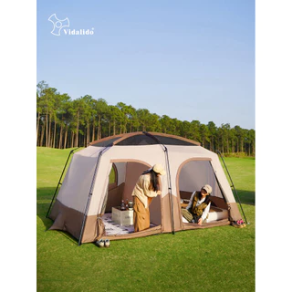 Vidalido New 2025 An Saan Tent Cabin รุ่นน้องใหม่ กางง่ายสวยงามในราคาเบาๆ เต็นท์ขนาดกลาง-ใหญ่ 4-8คน