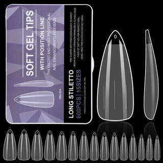 SOFT GEL -600ชิ้น มี15เบอร์ ครบไซส์ ตะไบโคนแล้ว ทำเล็บ