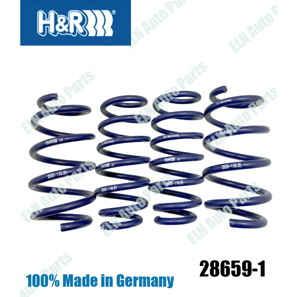 H&R สปริงโหลด TESLA Model 3 type003 4wd. ปี 2018 incl Performance เตี้ยลง 30 mm. **ต้องการติดตั้งโปร