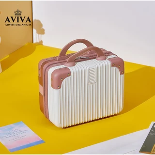 AVIVA Suitcase Luggage กระเป๋าเดินทาง กระเป๋าเครื่องสําอาง ขนาดเล็ก 14 นิ้ว สําหรับผู้หญิง