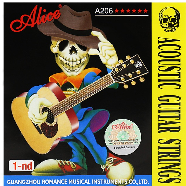 สายกีต้าร์โปร่ง Alice A206 (มีครบ 6 สาย)