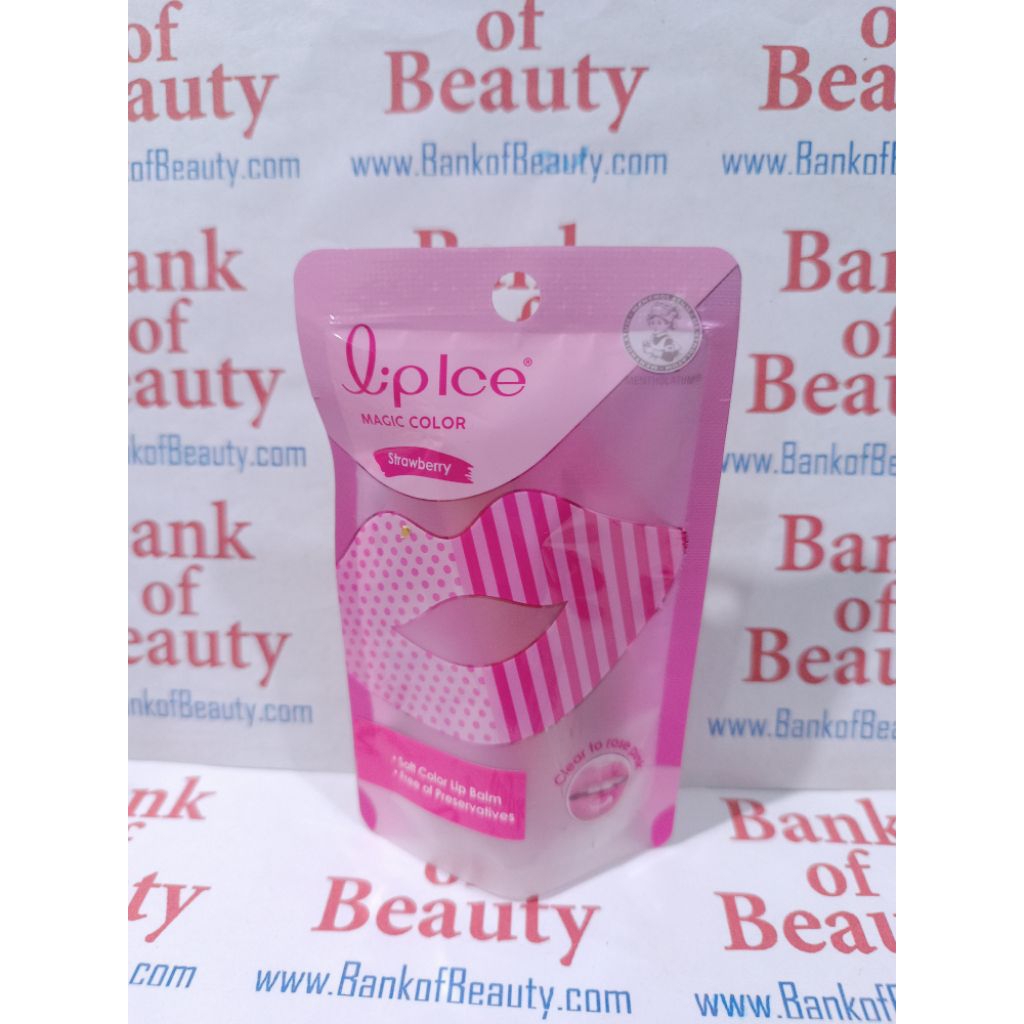 LipIce Magic Color Strawberry Rose Pink 2 g ลิปบำรุงริมฝีปาก เพิ่มสีสันให้ริมฝีปากอมชมพูสดใส