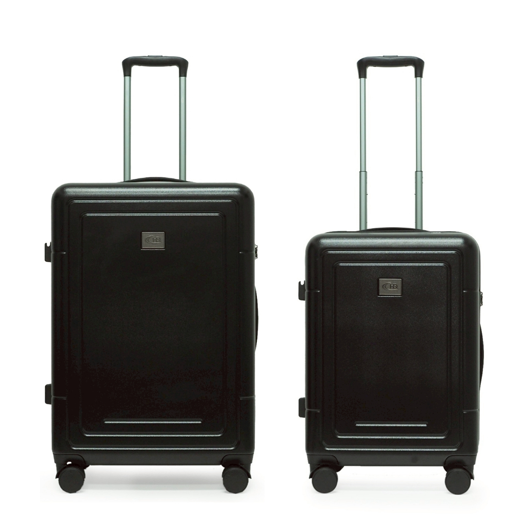 [1แถม1] HQ LUGGAGE กระเป๋าเดินทาง PC 4 ล้อคู่ ระบบล็อคมาตรฐาน TSA ขนาด 26 นิ้ว รุ่น 5526 (แถมฟรี ขนาด 22 นิ้ว 1 ใบ)