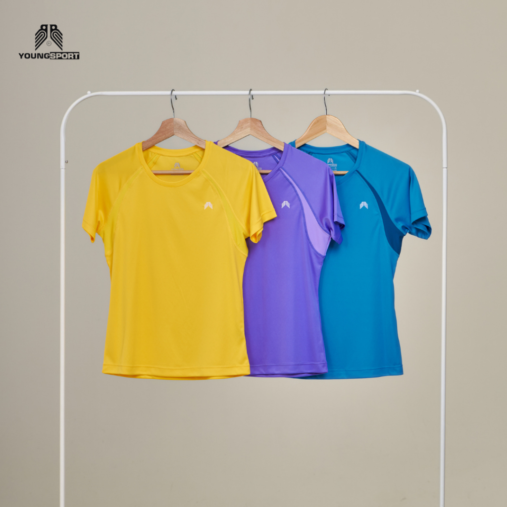 Young Sport T-shirt I Y-7760 I เสื้อยืดแขนสั้นคอกลม ผู้หญิง ระบายอากาศได้ดี ยืดหยุ่นสูง