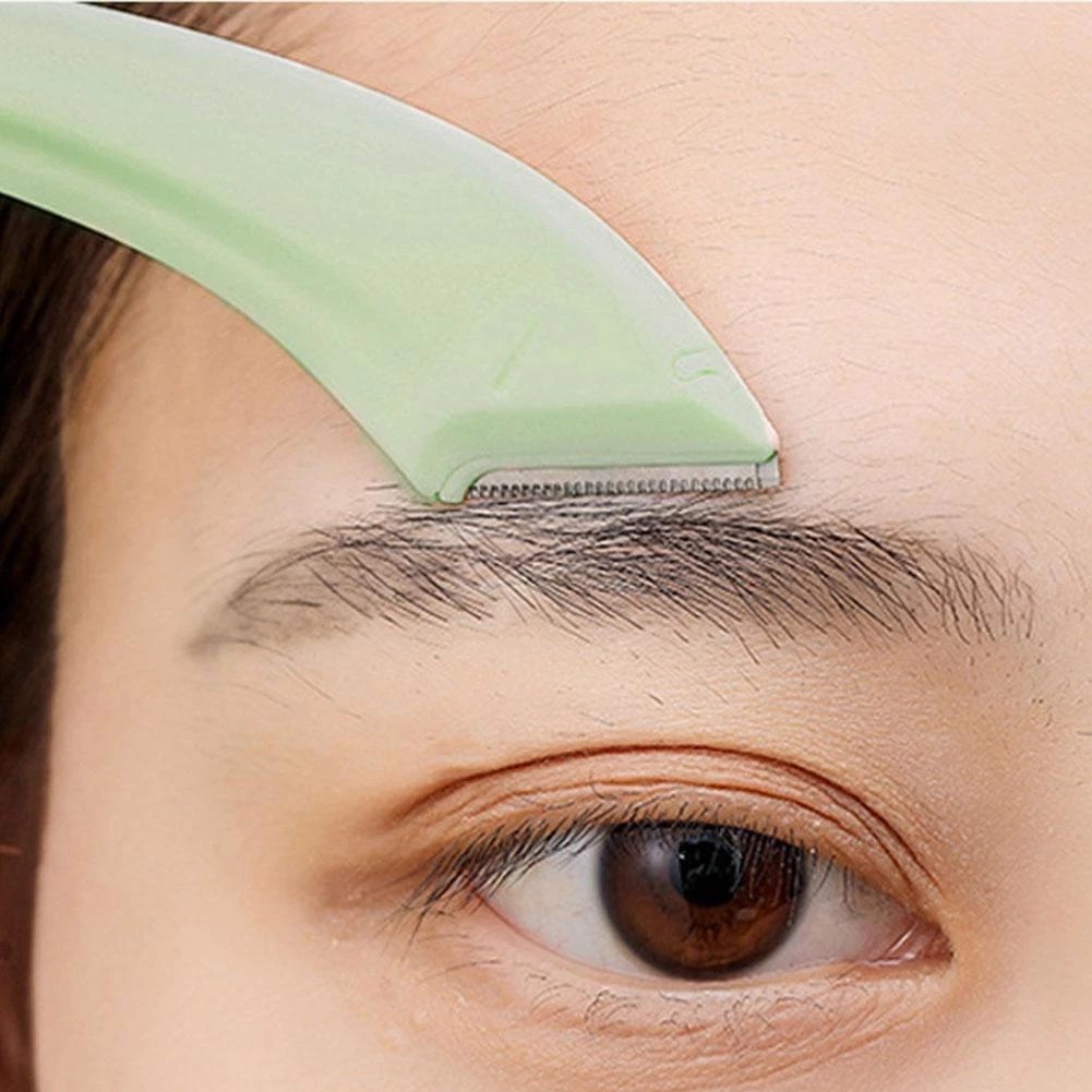 MC04 (1 แพ็ค 2 ชิ้น ) มีดตัดแต่งคิ้ว อุปกรณ์ตกแต่งคิ้ว มีดโกนคิ้ว กันคิ้ว แบบพกพา