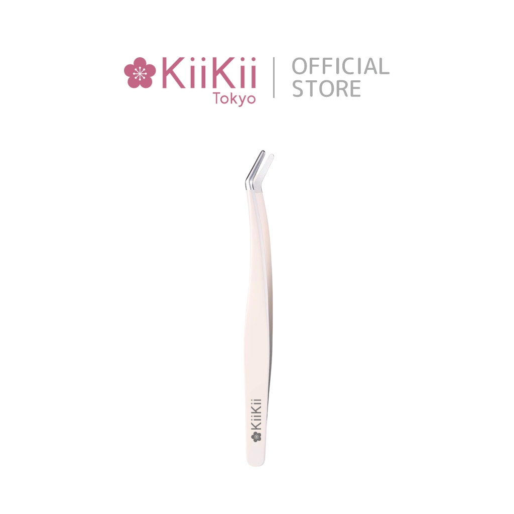 KiiKii แหนบต่อขนตา ที่คีบขนตา ปลายหัวโค้งมน จับถนัดมือ เหมาะสําหรับผู้เริ่มต้นใช้งาน ไม่บาดผิวหน้า