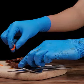 Vimall ถุงมือยาง ถุงมือไนไตรล์ขนาด 100 ชิ้น (สีดำ) ไม่มีแป้ง อเนกประสงค์ Food Grade 100 ชิ้น/กล่อง