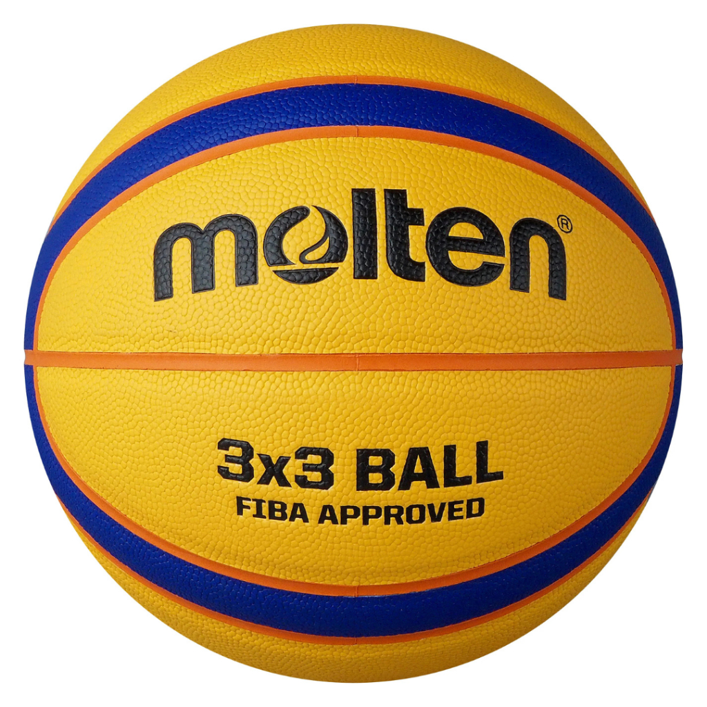 🏀 Molten B33T5000 ลูกบาสเกตบอล 3x3 หนัง PU สำหรับแข่งขัน – สีเหลือง