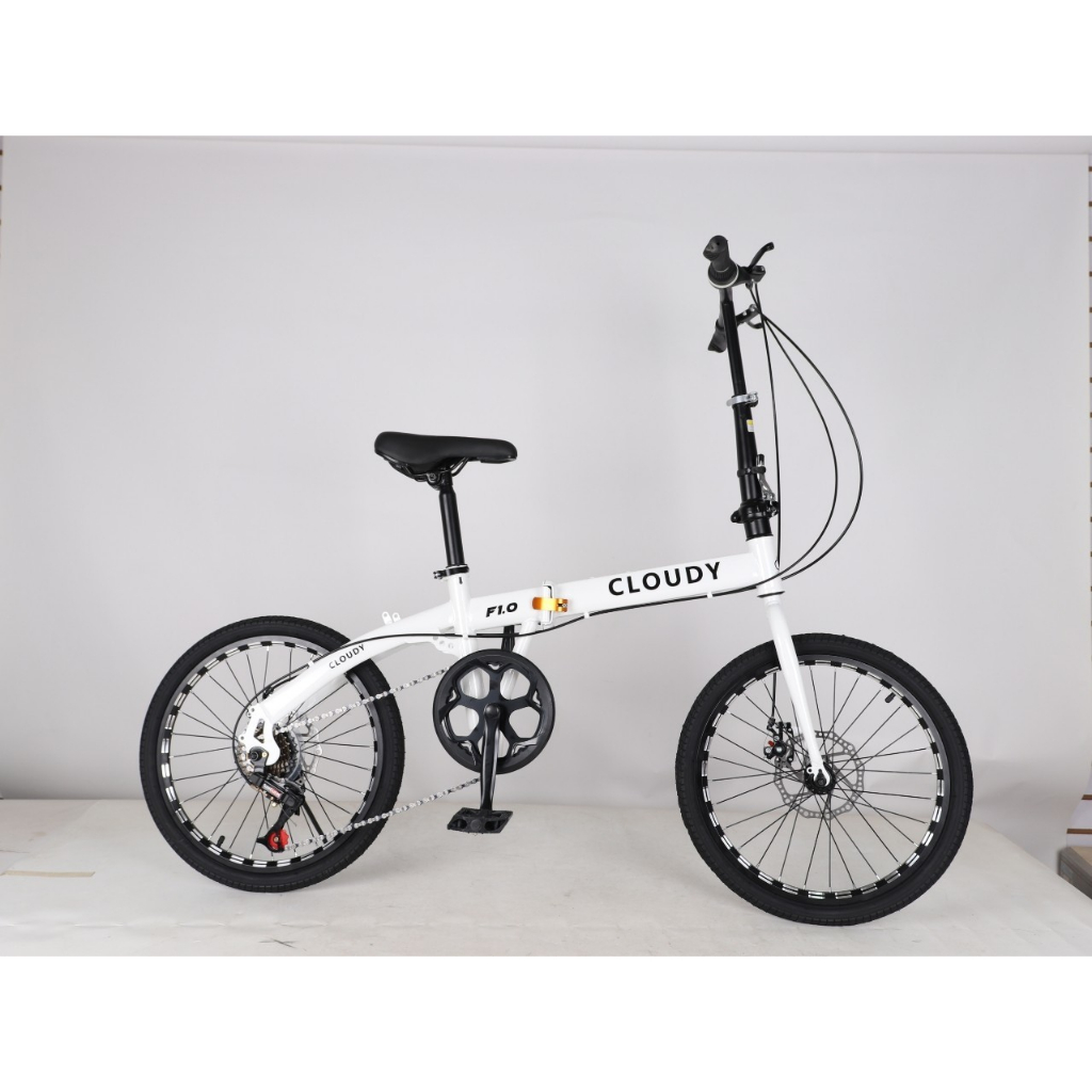 จักรยานพับได้ CLOUDY F1.0 ล้อ 20 นิ้ว เกียร์ 7 สปีด ดิสเบรค พับง่าย ขี่สบาย ใช้ทุกวัน