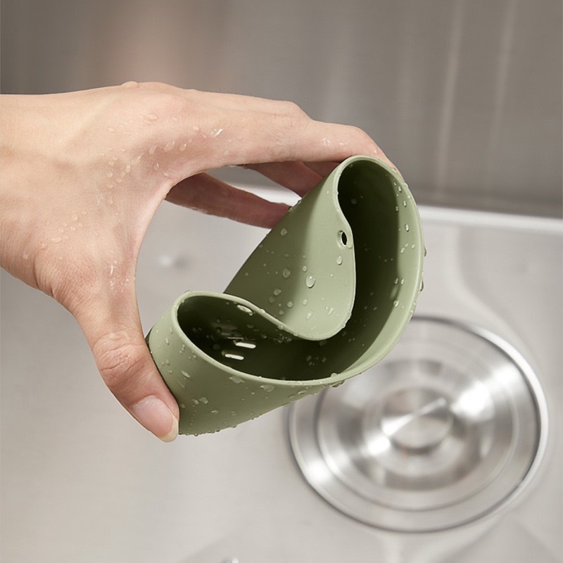 ที่วางฟองน้ำล้างจาน สำหรับอ่างล้างจาน ที่แขวนอุปกรณ์ล้างจาน ไม่ต้องเจาะ แขวนก๊อกน้ำ อเนกประสงค์ - รูปที่ 4