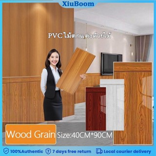 40*90สติกเกอร์ลายไม้แบบมีกาวในตัวกันน้ําและน้ํามันตู้, ตู้เส…