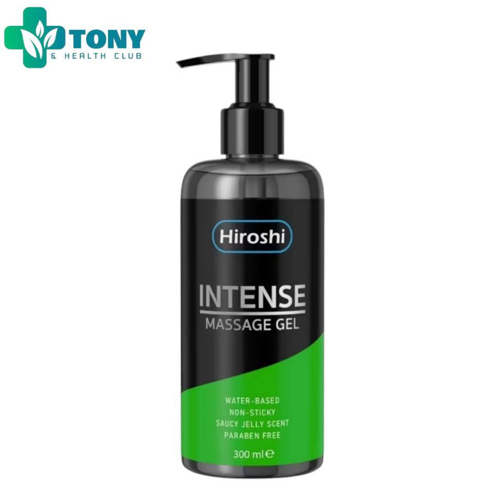 เจลหล่อลื่น ฮิโรชิ อินเทนส์  กลิ่น Saucy jelly  300 มล. สีเขียว Hiroshi Intense Massage Gel Greem 300 ml