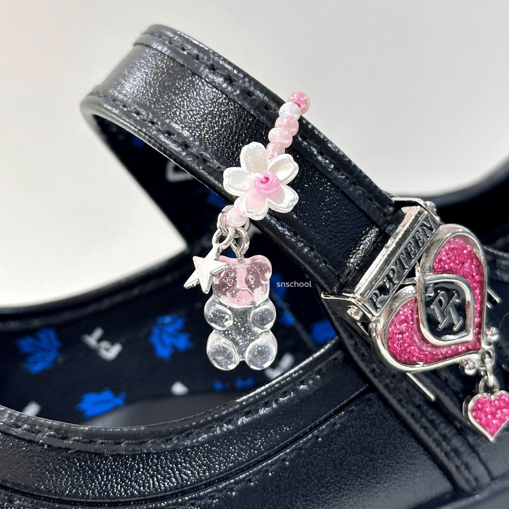 สายรัดรองเท้านักเรียน แหวนลูกปัดรองเท้า สายคล้องรองเท้า หมีเจลลี่ ลูกปัด 1 เส้น จี้ห้อยรองเท้า - รูปที่ 6