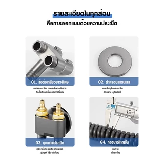 ก๊อกเครื่องซักผ้า หนึ่งเข้าสองออก วาล์วมุมควบคุมคู่ เป็นวาล์วมุมสำหรับเครื่องซักผ้า ชักโครก และสายฉีดชำระ