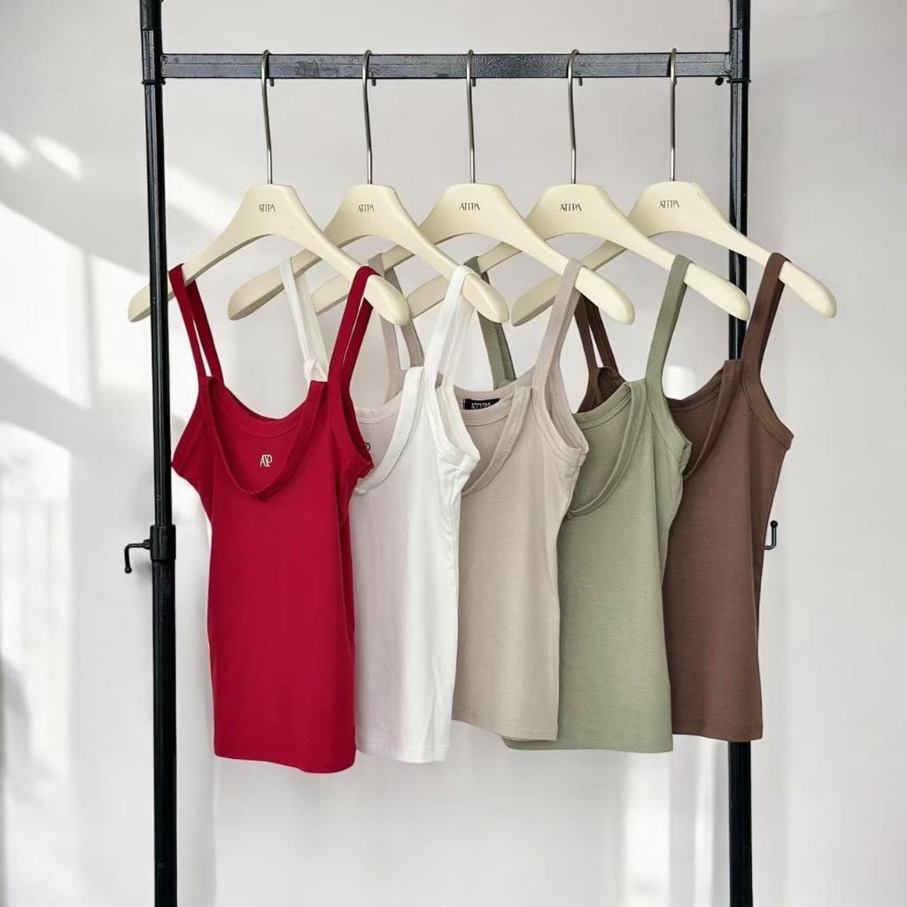 Atipa - ELANA Tank Top เสื้อสายเดี่ยว ดีเทลคล้องคอ